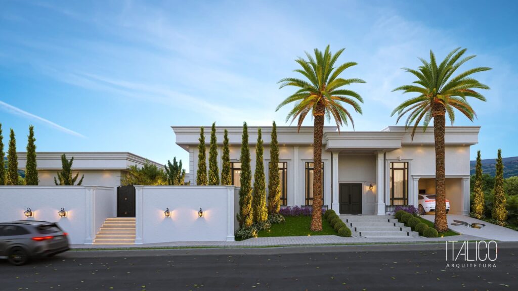 Residência de 700m² no Sainte Anne – Arquitetura Neoclássica